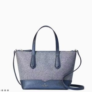 ✨️💙 Kate Spade ♠️ Lola Glitter Navy satchel /crossbody NWT! ✨️💙
